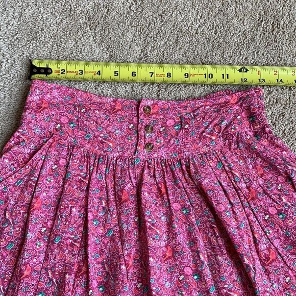 Vintage AE Pink Floral Printed American Eagle mini ruffle skirt. Size small‎ - Picture 4 of 6